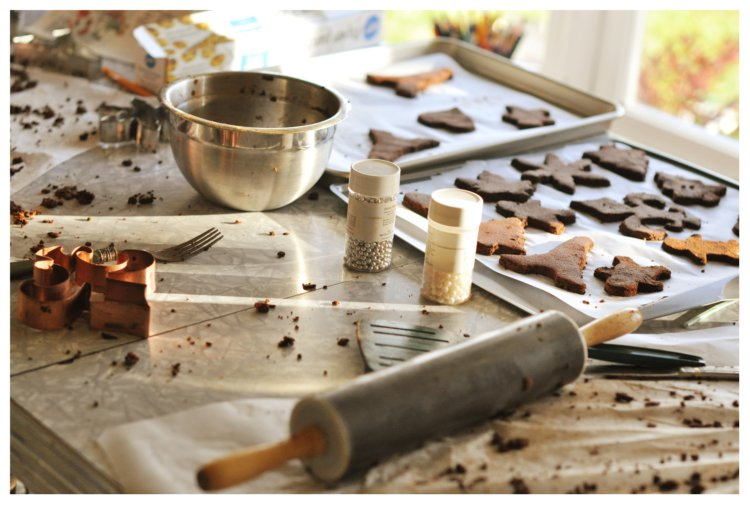 making a mess